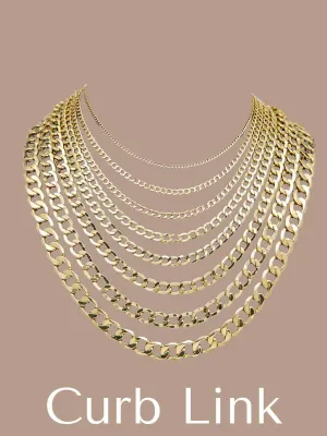 10K Gold Curb Chains