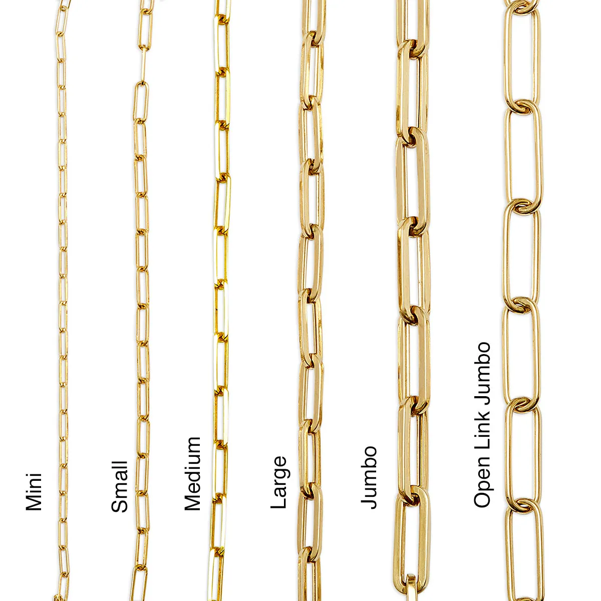 14 kt. Gold Jumbo Links of Love Chain Necklace