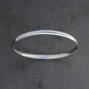 14k White Gold Bangle Bracelet
