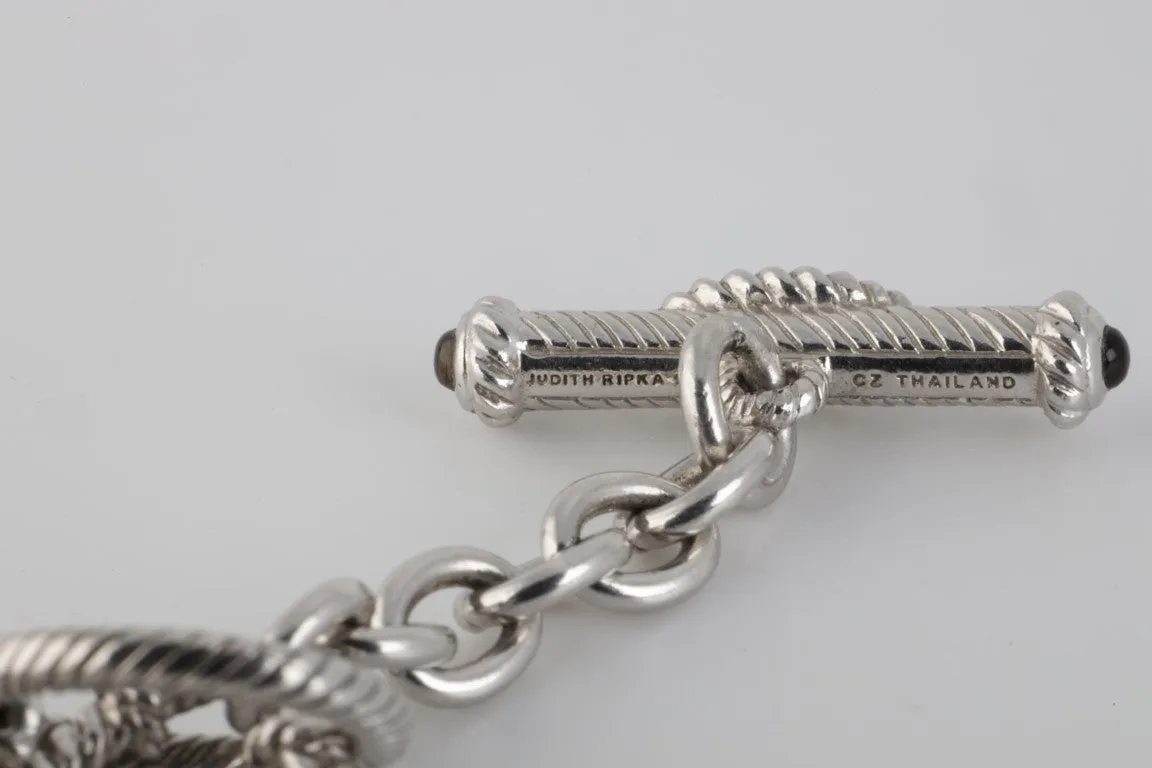 17.5” Judith Ripka 925 Silver Oval Link Necklace (37.40g)