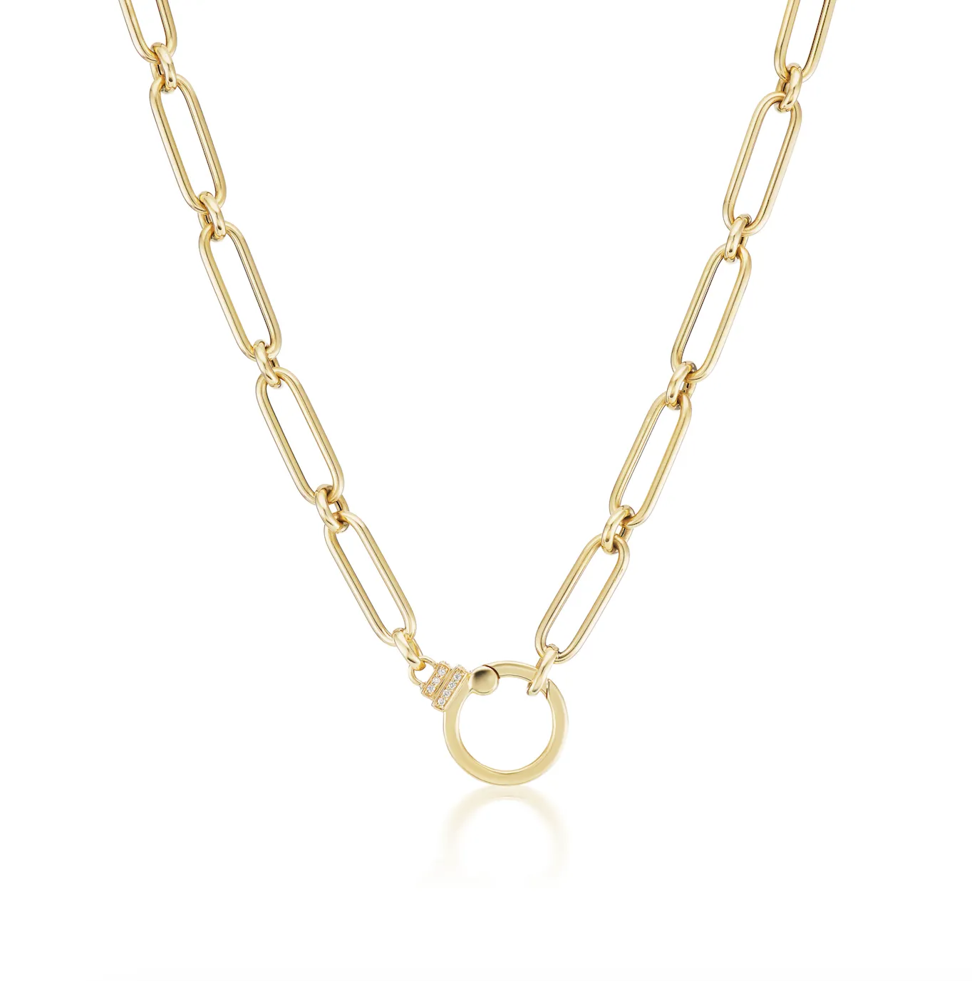 18KY Chain with Diamonds