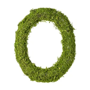 18" Green Moss Vine Wreath: Oval - 13655GN