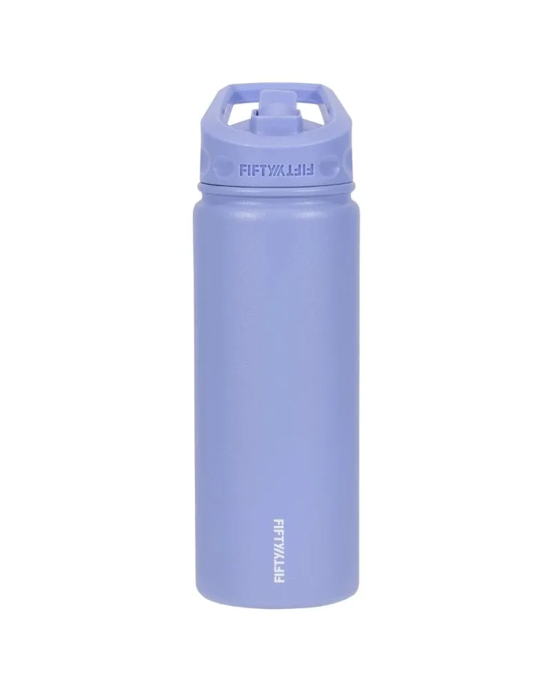 1L Bottle With Strawcap Lid - Periwinkle