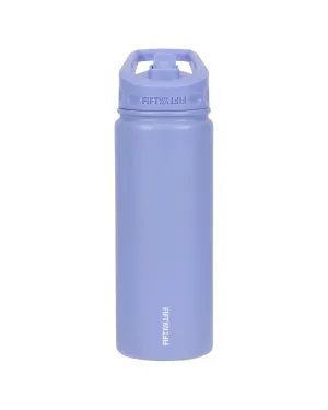 1L Bottle With Strawcap Lid - Periwinkle