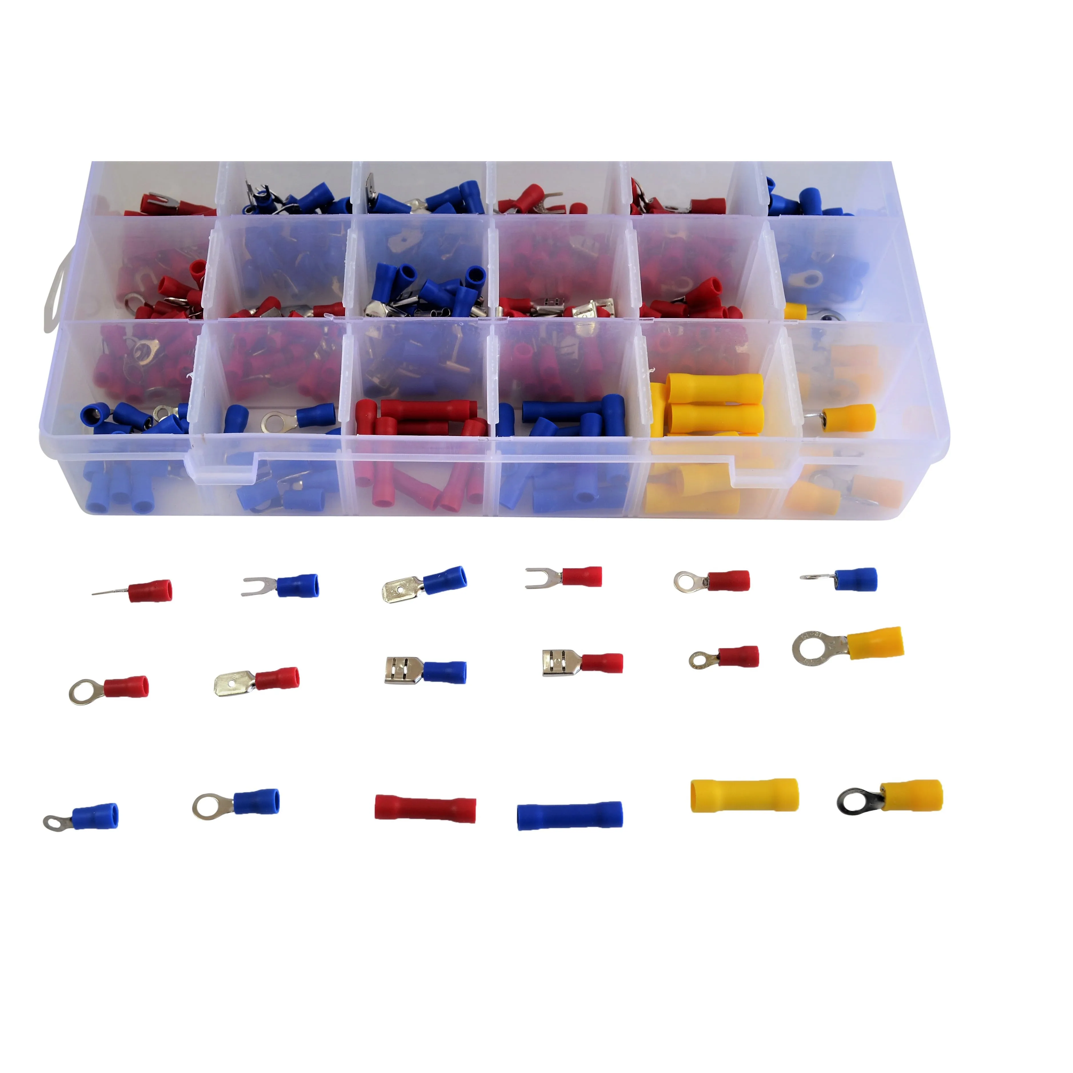 300pc 12/24 Insulated Electrical Wire Terminal