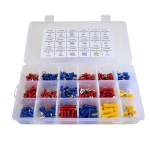 300pc 12/24 Insulated Electrical Wire Terminal