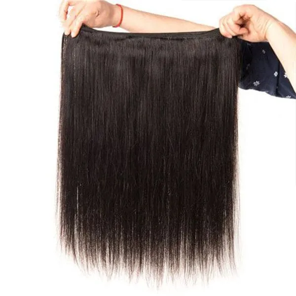 4 Bundles Straight Hair 100% Virgin Hair Bundles Natural Color