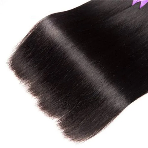 4 Bundles Straight Hair 100% Virgin Hair Bundles Natural Color