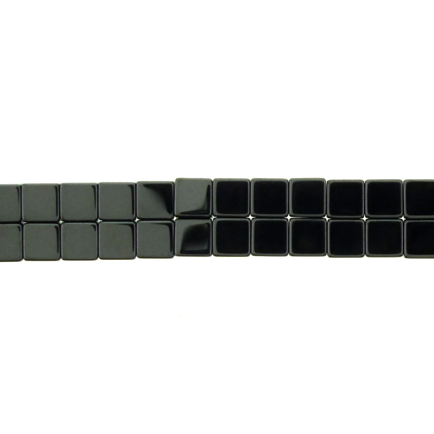 4X4mm Magnetic Hematite Cube Mh12