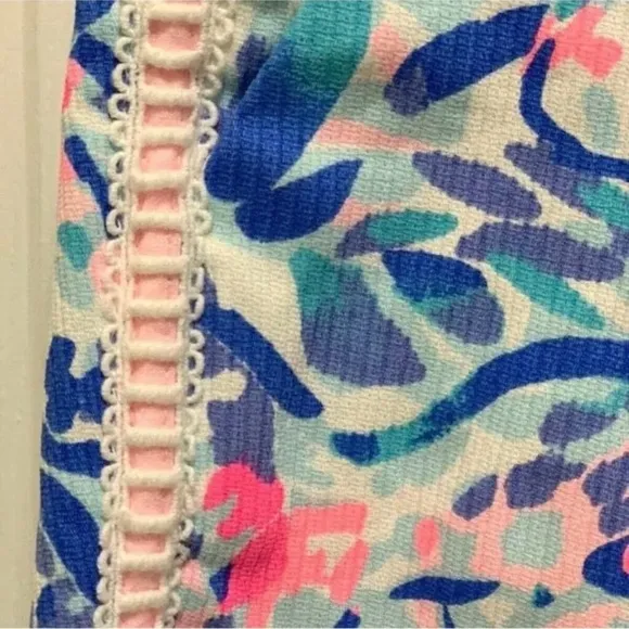 64.00 NWT Lilly Pulitzer SZ 00 Callahan Shorts Party Wave