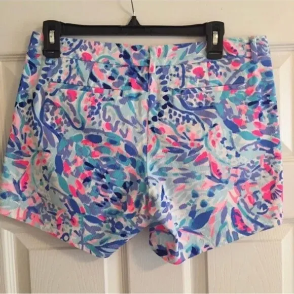 64.00 NWT Lilly Pulitzer SZ 00 Callahan Shorts Party Wave