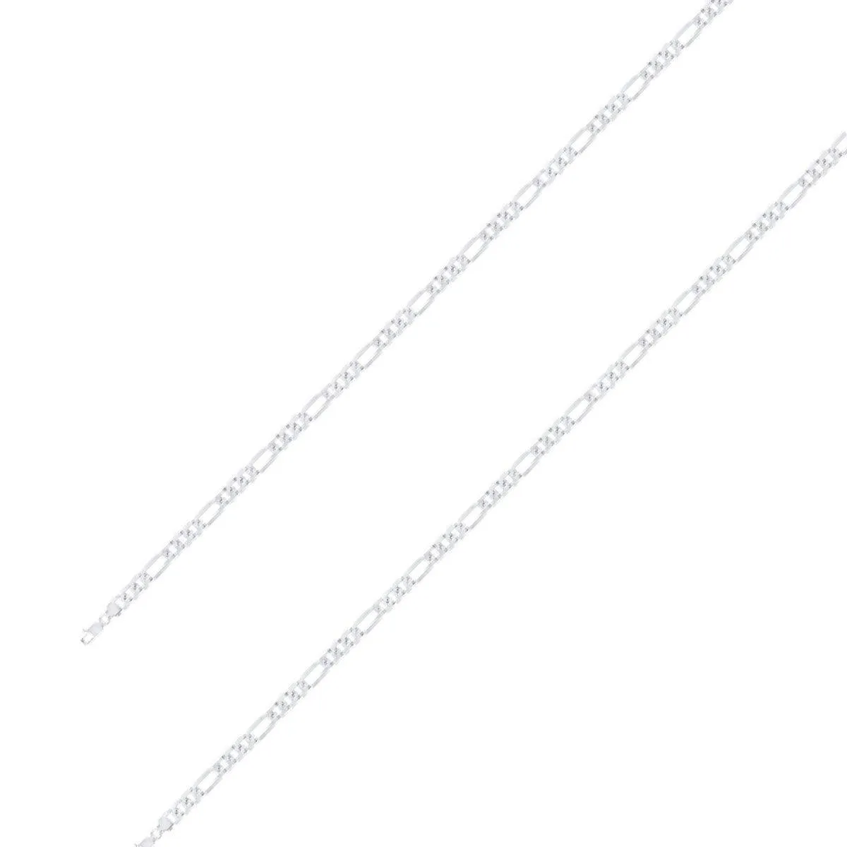 925 Sterling 4mm Silver Classic Figaro Chain Size- 7"