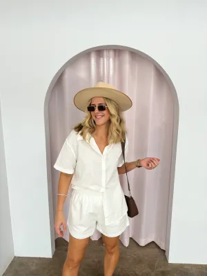 Abigail Shorts- White