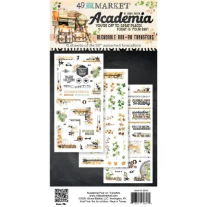 Academia - Rub On Transfer Sheet 49 and Market AC-28164
