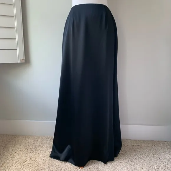 Adrianna Papell Black Evening Long Skirt Size 10P