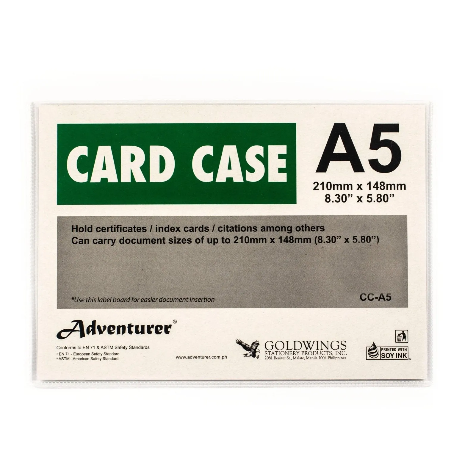 Adventurer Card Case Plastic