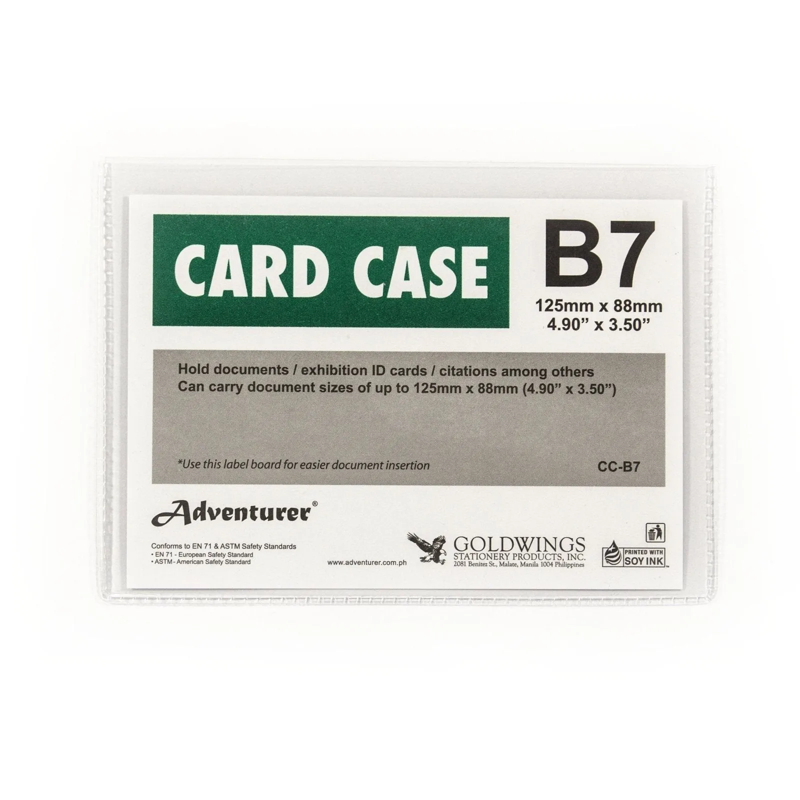 Adventurer Card Case Plastic