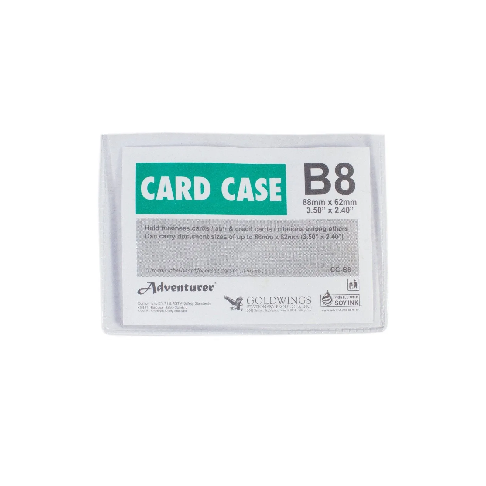 Adventurer Card Case Plastic