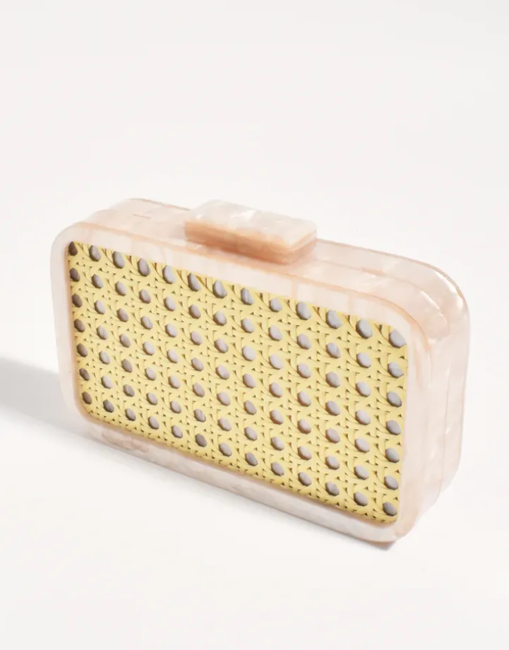 AGGIE WEAVE & RESIN CLUTCH