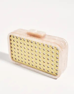 AGGIE WEAVE & RESIN CLUTCH