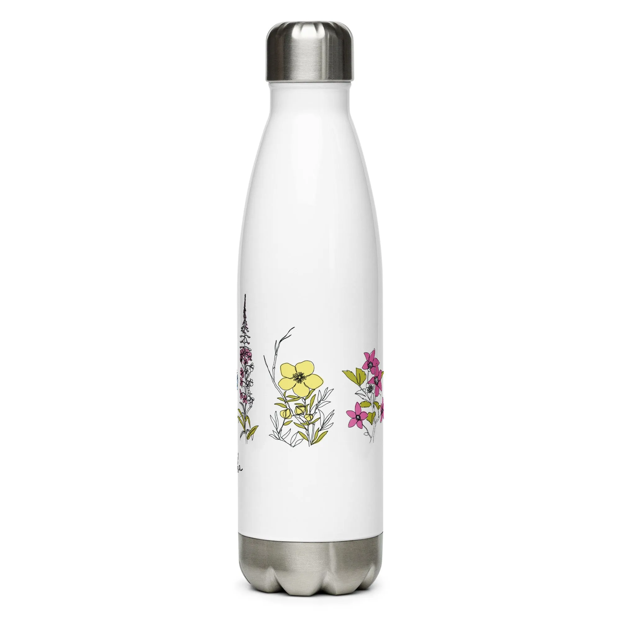 Alaska Wildflower Water Bottle