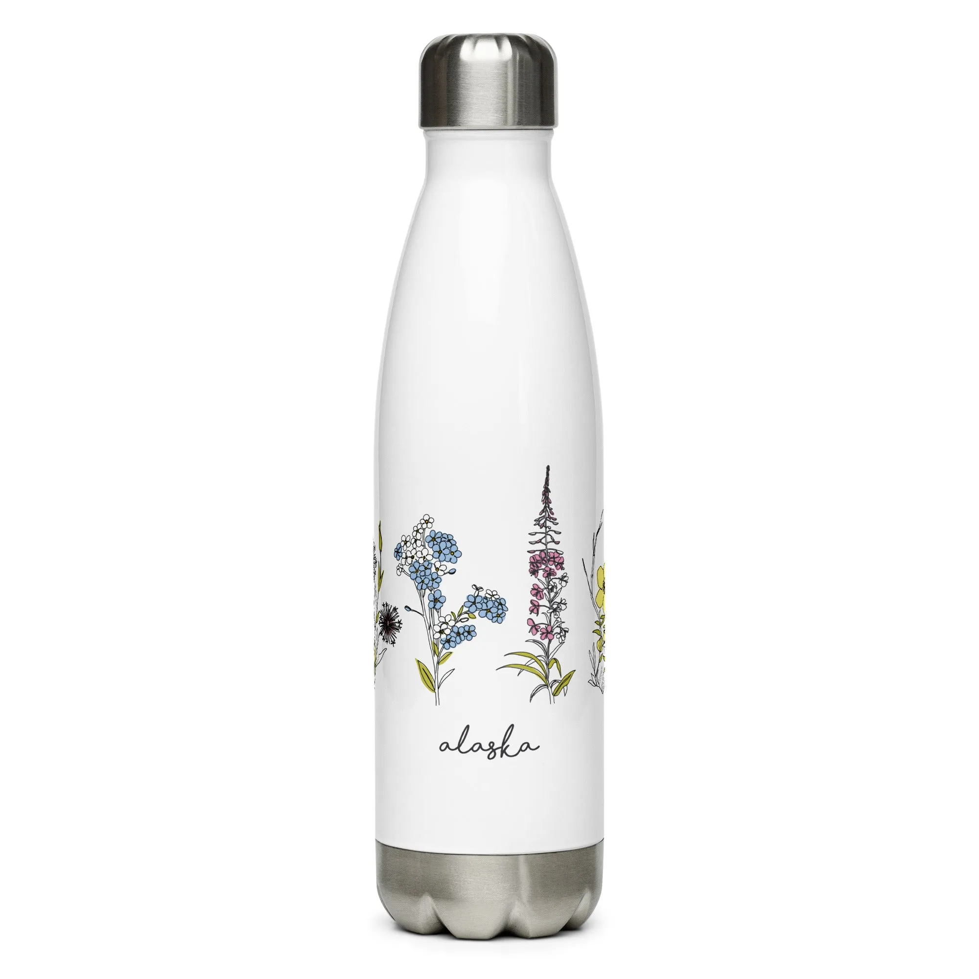 Alaska Wildflower Water Bottle