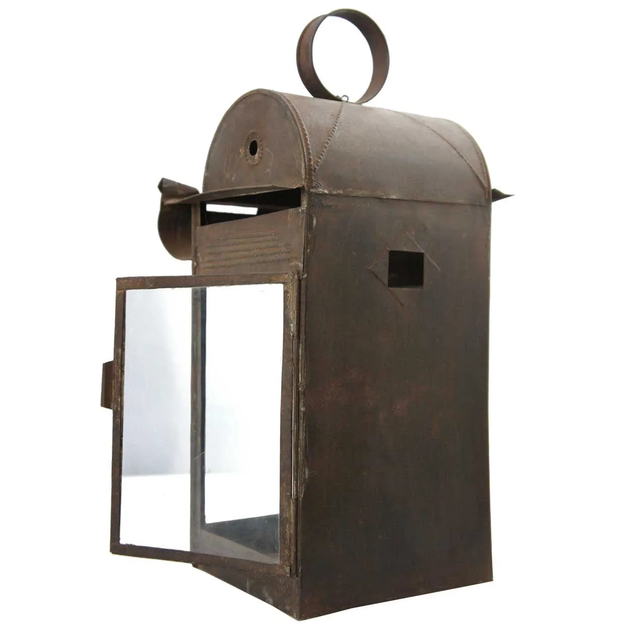 Anglo Indian Toleware and Glass Portable / Wall Mount Lantern