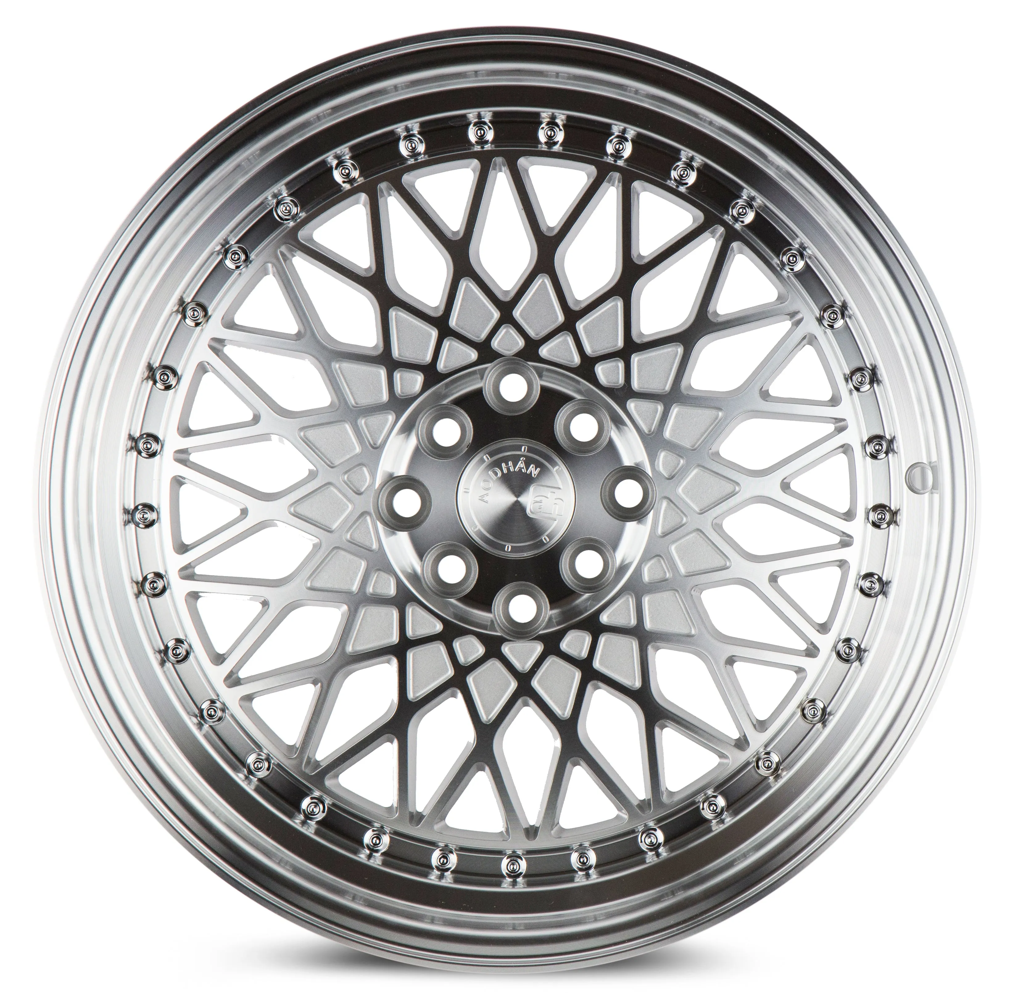 Aodhan AH05 17x9 4x100/114.3  25 Silver Machined Face And Lip