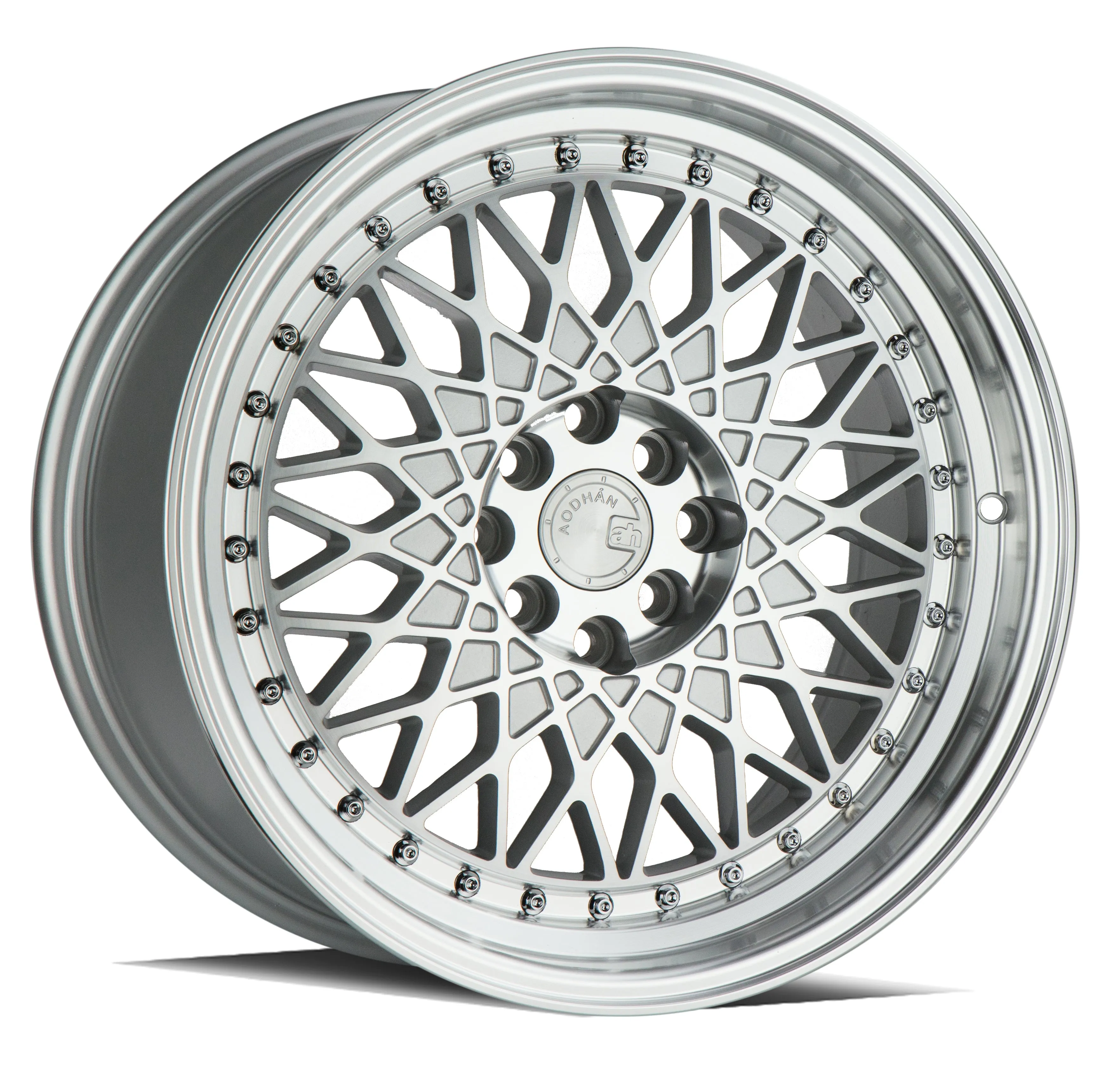 Aodhan AH05 17x9 4x100/114.3  25 Silver Machined Face And Lip