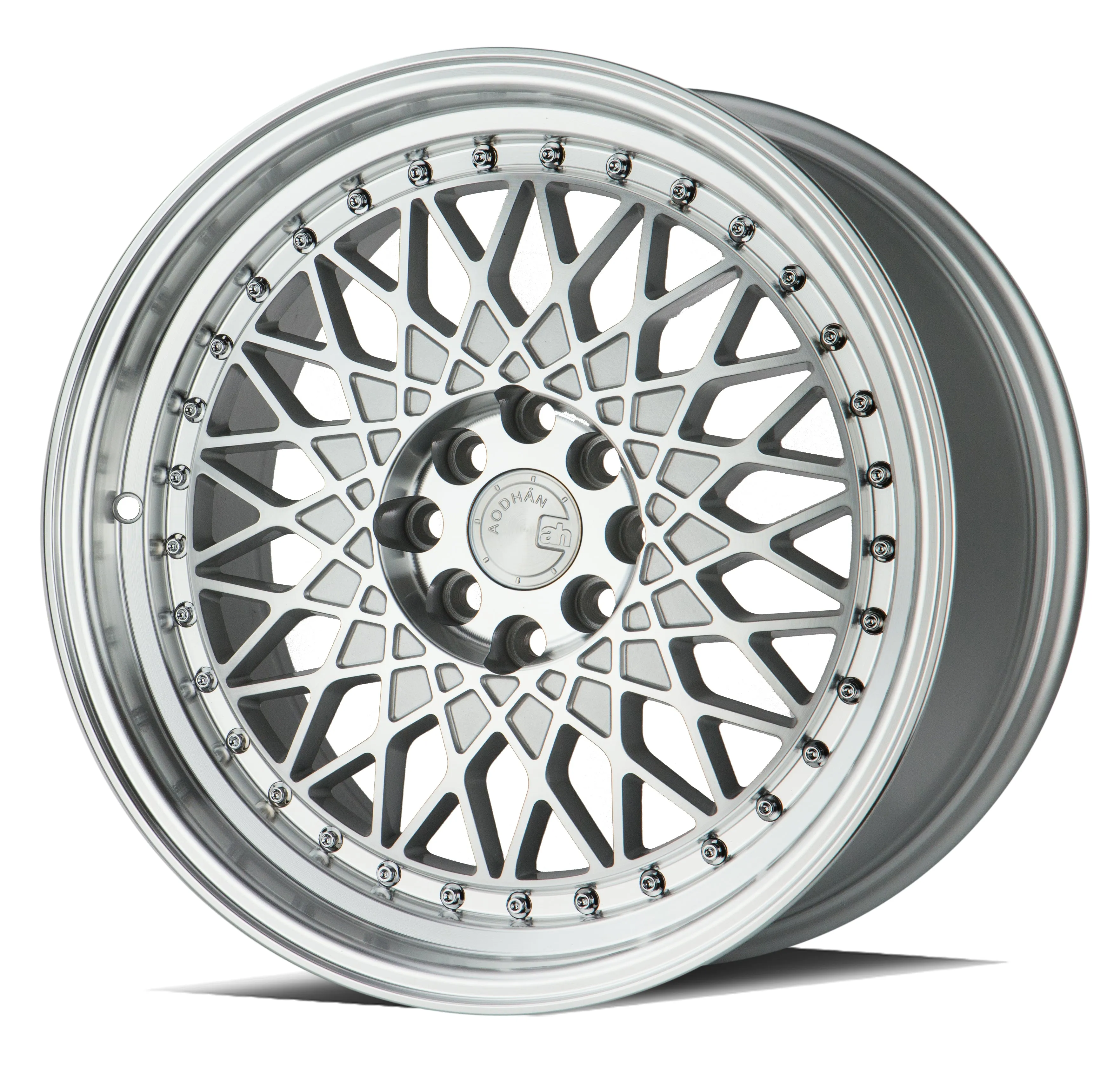 Aodhan AH05 17x9 4x100/114.3  25 Silver Machined Face And Lip