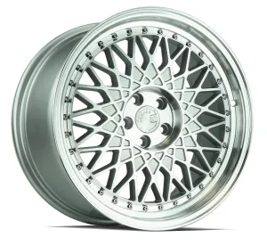 Aodhan AH05 18x8.5 5x100  35 Silver Machined Face And Lip