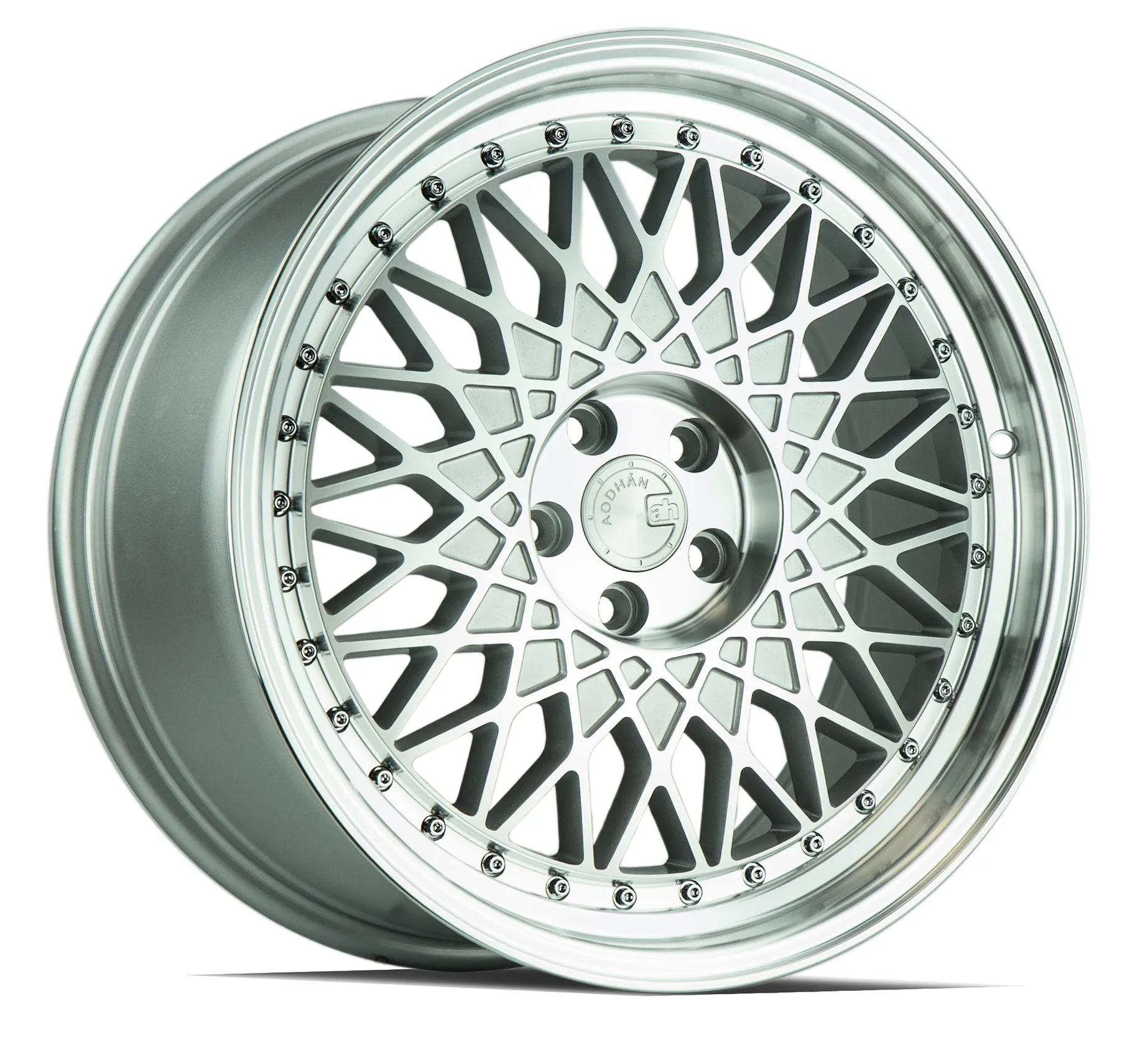 Aodhan AH05 18x8.5 5x100  35 Silver Machined Face And Lip