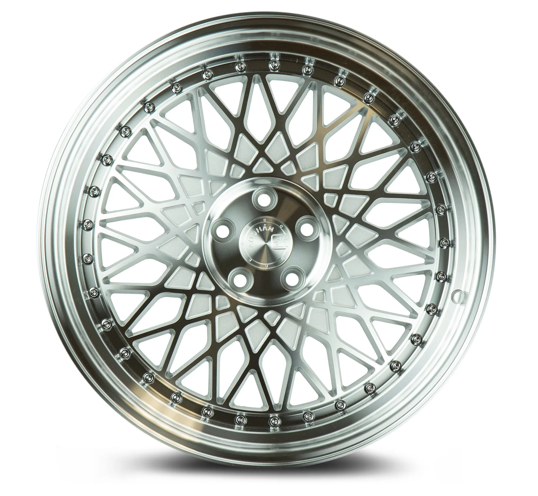 Aodhan AH05 18x8.5 5x100  35 Silver Machined Face And Lip