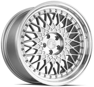 Aodhan AH05 18x9.5 5x114.3  30 Silver Machined Face And Lip