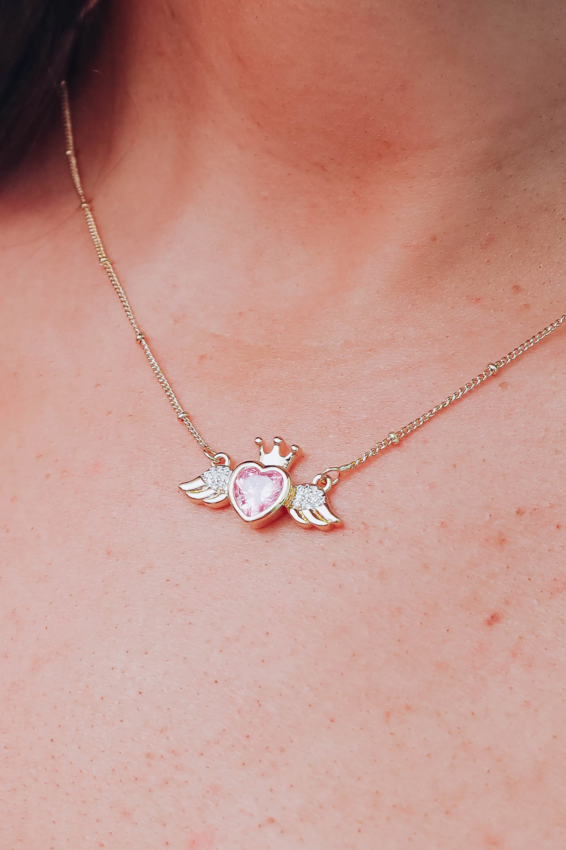 Ariana Pink Necklace by Melania Clara