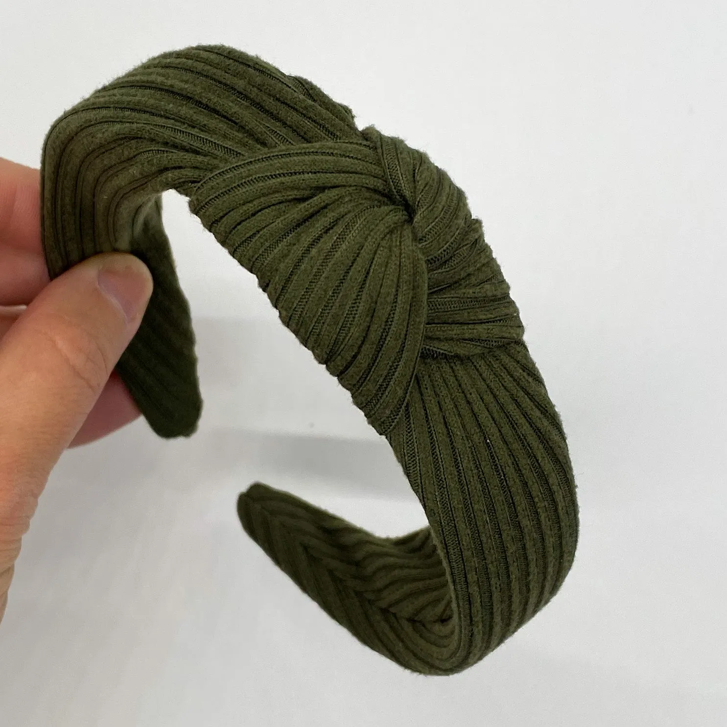 Army Green Top Knot Headband
