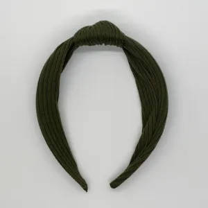 Army Green Top Knot Headband