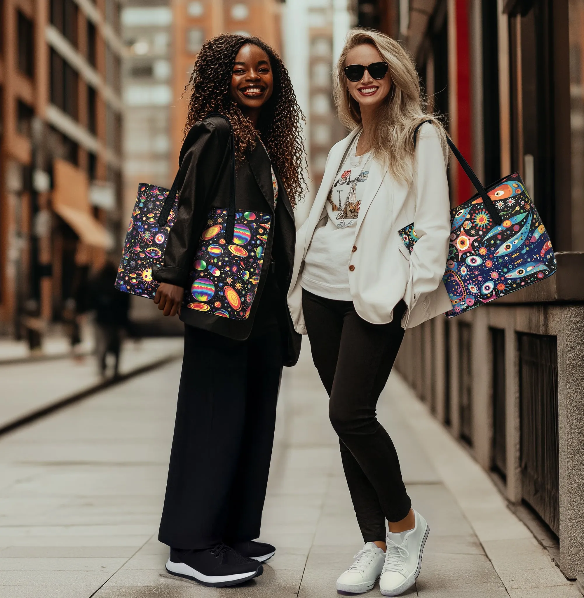 Astro Flexers Vegan Leather Tote Bag