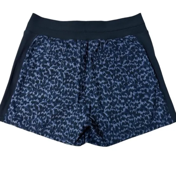 Athleta Brooklyn Printed Shorts - Black/Blue size 20 NWT