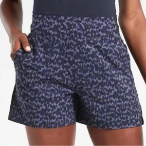 Athleta Brooklyn Printed Shorts - Black/Blue size 20 NWT