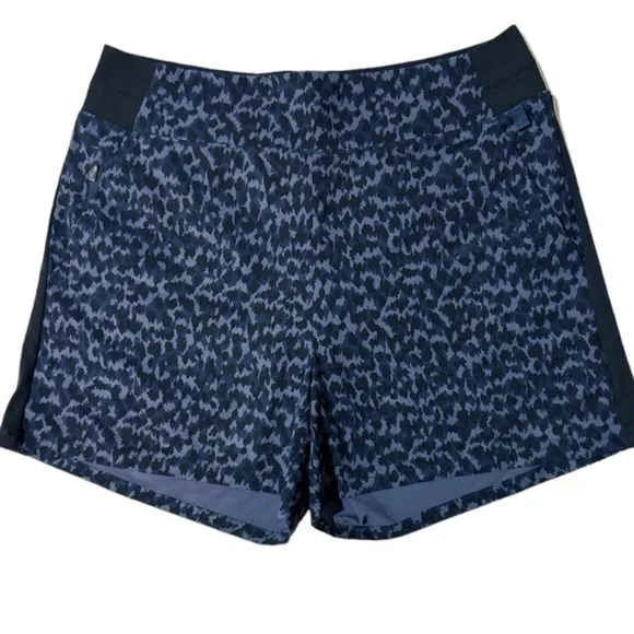 Athleta Brooklyn Printed Shorts - Black/Blue size 20 NWT
