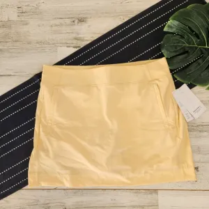 Athleta Brooklyn Skort 16&quot; Yellow Athletic Skirt NWT Size 14