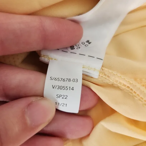 Athleta Brooklyn Skort 16&quot; Yellow Athletic Skirt NWT Size 14