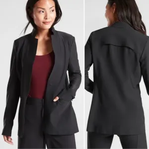 Athleta Interstellar Black Blazer jacket women’s Size 6