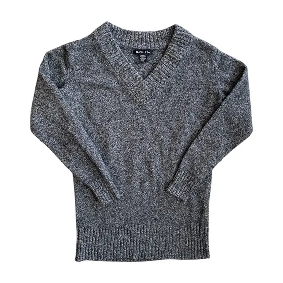 Athleta Wool Cashmere Vital V-Neck Tunic Sweater Size XXS