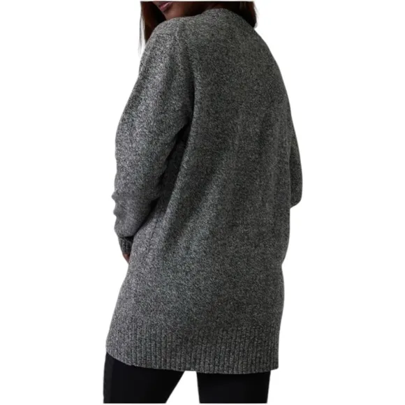 Athleta Wool Cashmere Vital V-Neck Tunic Sweater Size XXS