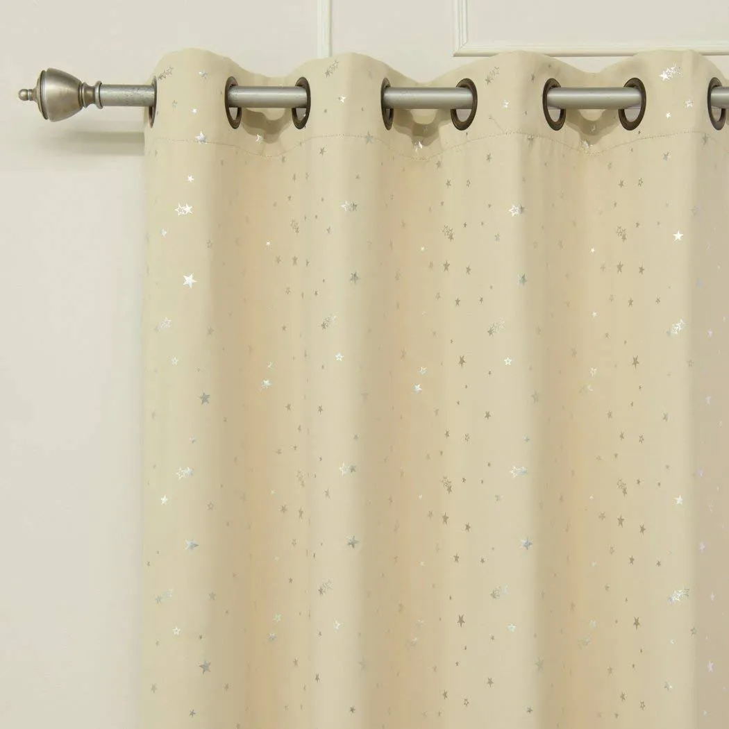 Aurora Home Star Struck 84"L Thermal Insulated Blackout Curtain Pair - 52 x 84