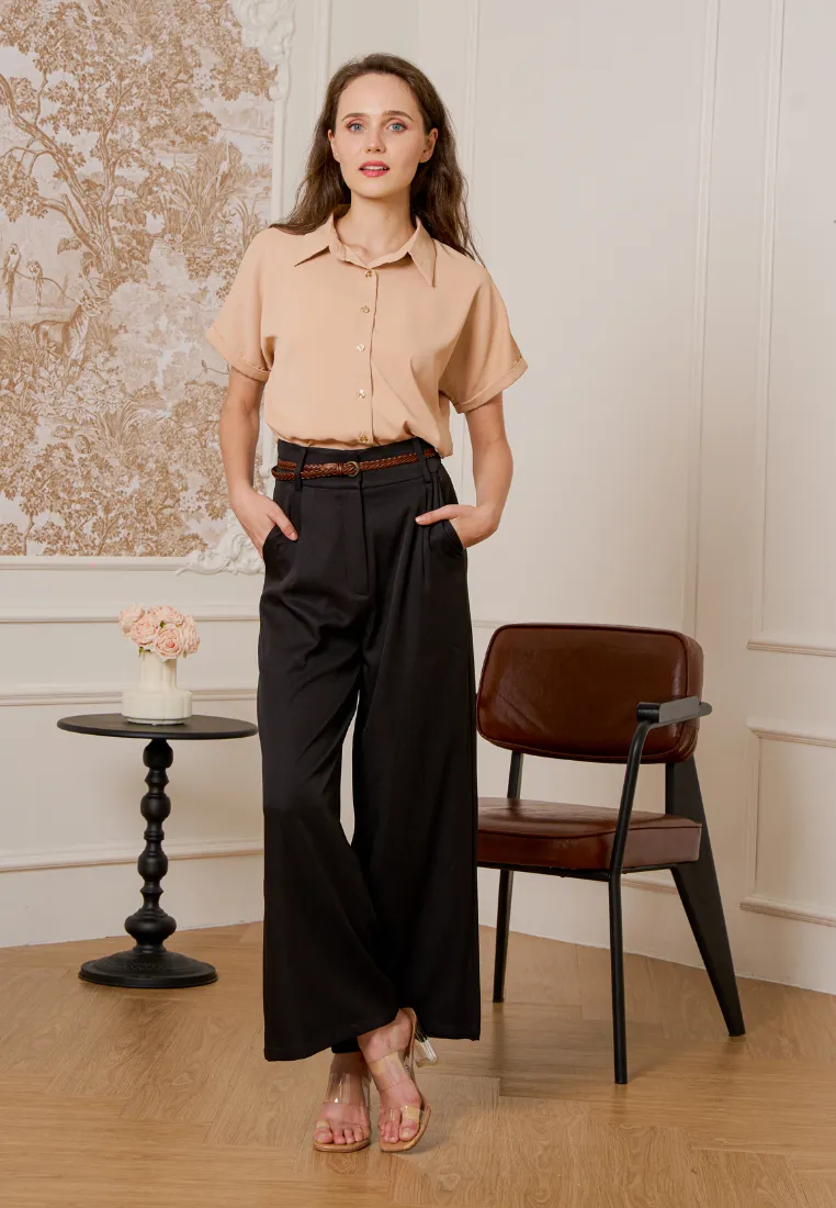 Avora Collar Button Down Top