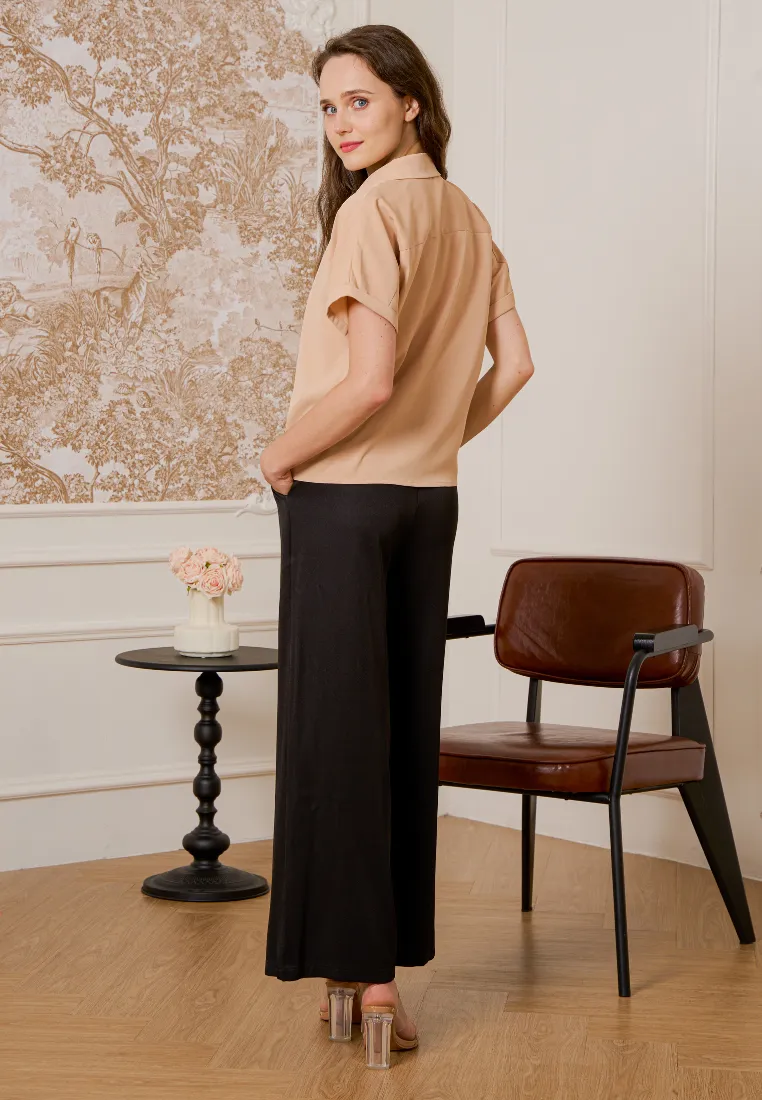 Avora Collar Button Down Top