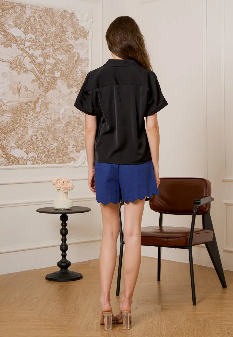 Avora Collar Button Down Top